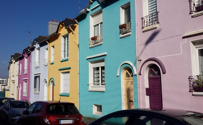 Les façades colorées à Brest